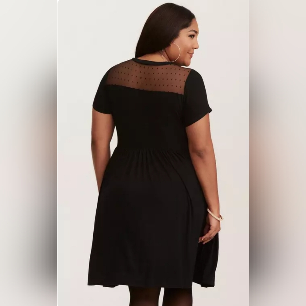 Torrid Mesh Skater Dress Size 2